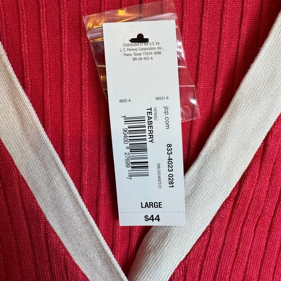 New Cardigan Sweater Women’s Large Business Casual Office Academia Preppy - Picture 7 of 10